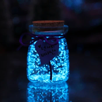 10 g Svetlobna Pesek, Kamni Noctilucent Pesek Fish Tank Akvarij Fluorescentna Otroci DIY, ki Želijo Steklenico Padec Ladijskega prometa, ki se Sveti v temi