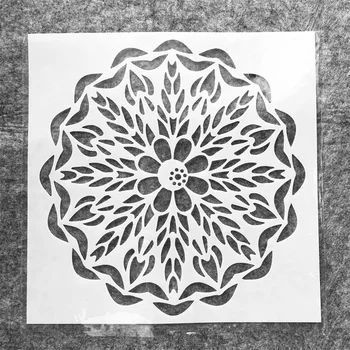 30*30 cm Velik Geometrijo Slive Spike DIY Layering Matrice Stensko Slikarstvo Album Kolorit Reliefi Album Dekorativni Predlogo