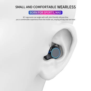 Bluetooth Slušalke TWS Pravi Brezžični Čepkov Šport IPX7 Nepremočljiva Z Mic Tip-c Polnjenje Primeru Za IOS Android Telefon Samsung