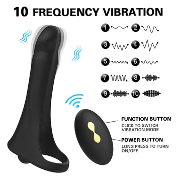 Daljinski Upravljalnik Vibrator Za Moške Analni Čep Butt Plug Prodor Trak Na Penis Vibracijska Vagina Plug Adult Sex Igrače Za Pare