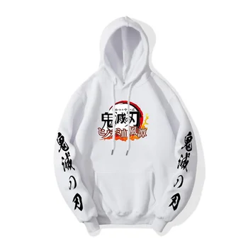 Harajuku je novega Duha Ubiti Rezilo risanka natisnjeni hoodie moški pulover mladi priložnostne pulover s kapuco za moške dolg rokav vrh