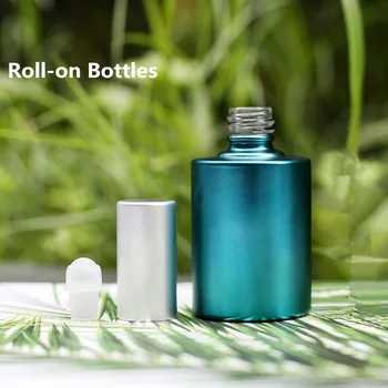 Najbolje prodajana 15ML Modra Spray Steklene Stekleničke Parfuma Parfum Povratne Steklenice Lahko, Opremljenih Z Zračno blazino /Spray/ Žogo