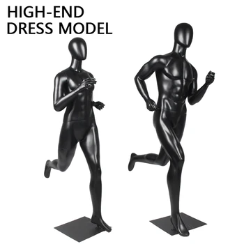 Nov Slog, Ki Teče Moški Model Lutke Mišice Neumna Black Ženski Model Rekviziti Za Celotno Telo, Manekenka