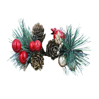 Vintage Priročnik Za Božično Drevo Obesek Cvetje Borovih Iglic Šopek Umetnih Veje Pineneedle Pinecone Simulacije Cvet Pene