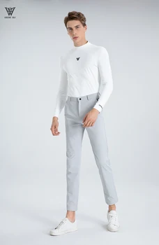 Vonzone Moške Golf Majica Pomlad Jesen Šport Long Sleeve Plus Žamet T-shirt Elastična Quick Dry Dihanje Polo Majica za Moške