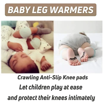 Unisex Baby Toddlers Kolena Pad Varnost Plazil Komolec Malčke Baby Noge Toplejše Pogačico Podporo Anti Slip Za Varovanje Otroka