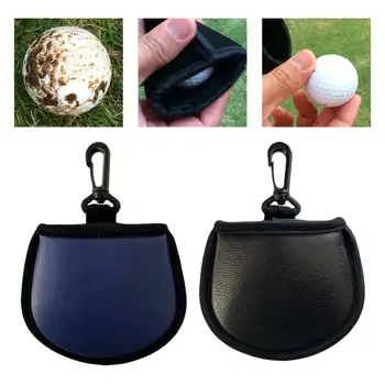 Stroj za Golf Žogo Čistilo za Pranje Golfball Čiščenje Vrečko Čiščenje Pingpong Žogice Čiščenje Žep z Carabiner Kavelj