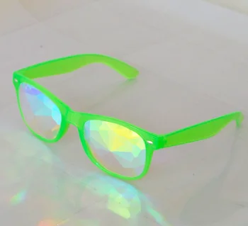 Emazing Svetlobe Unisex Kaleidoscope Očala Žareti V Temno Zeleni Okvir Kaleidsocope Očala