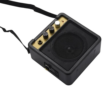 Mini Kitaro, Ojačevalec Amp Zvočnik 5W s 6,35 mm Vhod 1/4 Palca izhod za Slušalke Izhod Podpira Glasnost Zvonjenja Prilagajanje
