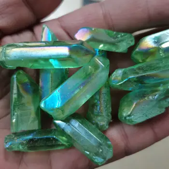100 g Naravnih Kristalov Kremena Zdravljenje Palico Obdelavo Kamna Zeleno Kristalno Stolpec Zdravljenje Fluorite Doma Dekoracijo