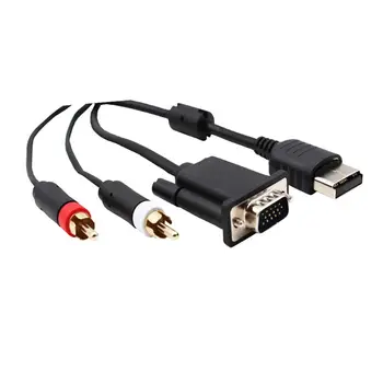 VGA Kabel za SG Dreamcast High Definition + 3.5 mm Do 2-RCA Moški Adapter Za Irjdksd