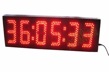 Brezplačna dostava( 5inch 6digits ure,minute in sekunde za odštevanje LED clockHST6-5R)