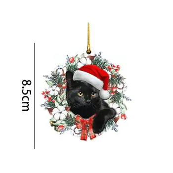 Akril Božič Prašičev Živali Obesek Božično Zabavo Počitnice Soba Ornament Otrok Dekoracijo Dekor, Ki Živijo Obesek Tre M9g1