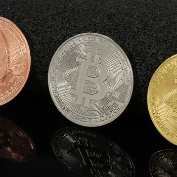 1PC Btc Non-valuta Kovancev Darilo Metalen Antieke Imitatie Umetnosti Bitcoin Kovanec Vergulde Zbirateljske