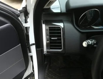Ogljikovih Vlaken Armaturni Plošči, Sredinski Konzoli, Stran Klimatska Naprava Prezračevalni Odprtini Okvir Trim Za Land Rover Range Rover Sport-2017