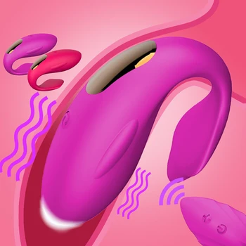 Brezžični Daljinski U Tip Vibrator Za Pare G-spot Stimulacije Vagine, Klitoris Masaža Vibrator 12 Speed USB Nosljivi Vibrator