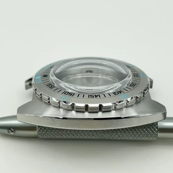 Trdna 44 mm, iz Nerjavnega Jekla SUB300T Watch Primeru Mehurček cilinder Safirno Steklo Fit NH35/36 Gibanje 200m vodoodporna