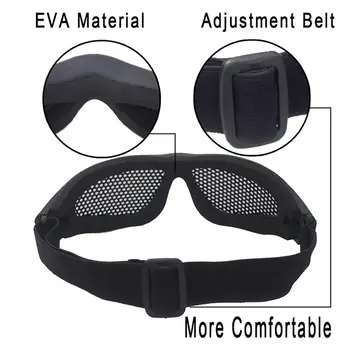 Taktično Očala Očala Kovinski Očesa 0-type Anti-shock Zaščitna Očala Fan Opreme Za Outdoor Cs Igre