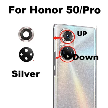 Original Za Huawei Honor 50 Pro Kamero Nazaj Steklo Objektiv Kamera Zadaj Stekla Z Samolepilne Nalepke Lepilo