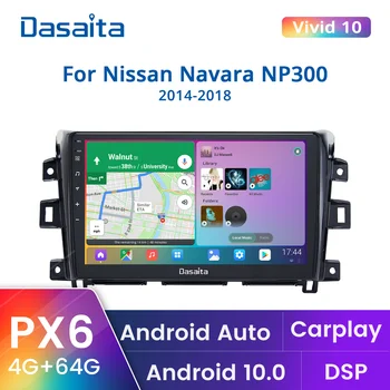 Dasaita Avto Multimedia Player Android 10.0 za Nissan Navara Autoradio 2016 2017 Carplay Android Auto 1280*720 GPS DSP 1din