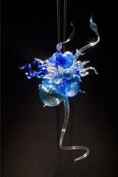Klasična Modra Mini Led Luči Sodobnih Steklenih Lestenec za Dom