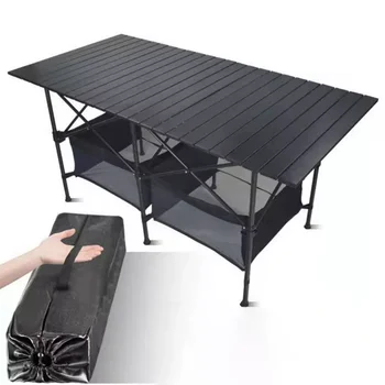 Nova Zunanja Zložljiva Miza Stol za Kampiranje Aluminijeve Zlitine BBQ Piknik Mizo Trajne Nepremočljiva Zložljiva Miza Mizo