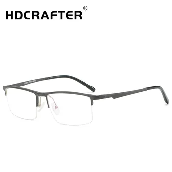 HDCRAFTER Titana Očal Okvir Moških Ultralahkih Kvadratnih Kratkovidnost Optični Recept Očala Okvirji Ženske Navaden Očala 6331