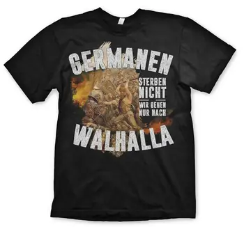 Nemčija Asgard Midgard Odin, Thor Valhalla Viking Pogani, T-Shirt Nove Bombaža, Kratek Rokav, O-Vratu T-shirt Mens Priložnostne Vrh