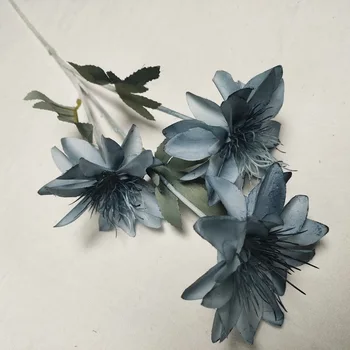 10 Kos Simulacije Svile Dahlia Umetne Rastline Listi Dekor Cvet Steno Poročno Dekoracijo Doma cvetlični aranžma dodatki