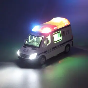 120 Sili Ambulante Model Zlitine Avto Policija Otroke, Igrače, Potegnite Nazaj Simulacije Zvoka in Svetlobe