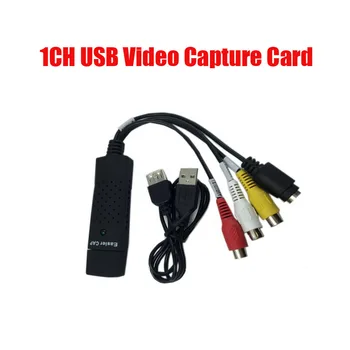 Brezplačna dostava 1ch USB Zajem kartico EasyCAP USB2.0 grafična kartica z Avdio-Video dvr kartico za varnost pc sistem