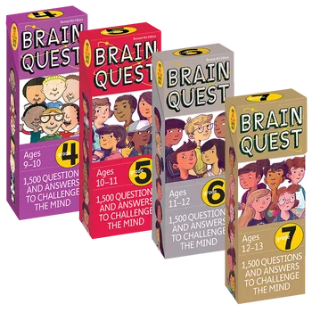 4Packs/Veliko Možganov Naloga Obveščevalnih Razvoj Kartico Knjige 1000 Vprašanj In Odgovorov Na Izziv Um Učbenikov Kartice