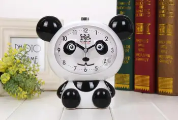 EMS 10 kosov Srčkan risanka panda obliko alarm ura Izklop otroci leni študent govorimo budilka otrok darilo