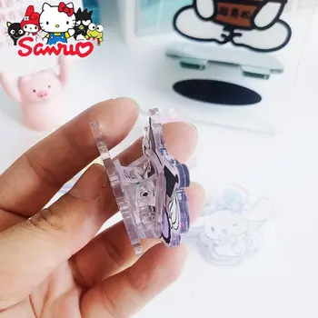 Preprost Sanrio Melodijo Kuromi Hello Kitty Cinnamoroll Lepljivo Opombo Posnetek Akril Srčkan dvostranski Clip Test Papir Končna Posnetek