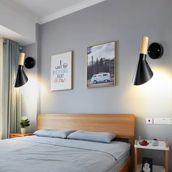 Nordijska sodobne podkve ustvarjalne osebno LED stenska svetilka dnevna soba jedilnica oltarja spalnica postelji stenska svetilka