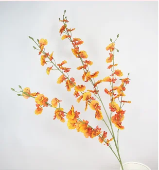 5 simulirani šopek oranžna rumena ples orhideja dom dekoracija, cvetje svate ozadju rekviziti dekorativne rože