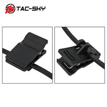 TS TAC-NEBO Y-Žice Kabel Komplet z Mikrofonom in Pg Kenwood Plug za Peltor Comtac Taktično Slušalke,