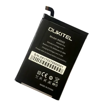 Prvotne 6000mAh Za Oukitel K6000/ Oukitel K6000 Pro / Ulefone Moč / DOOGEE T6 / DOOGEE T6 Pro / Homtom HT6 Baterije