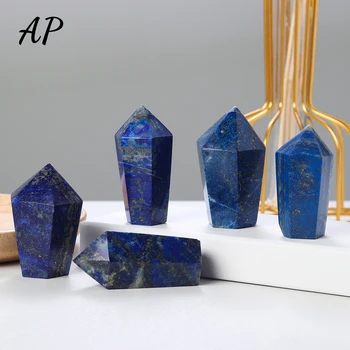 Naravni Zdravilni Kristalno Lapis Lazuli Točka Stolp Heksagonalna Stolpec Torto Stolp Obelisk Palico Doma Dekoracijo Darilo