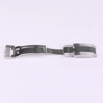 FUYIJIA Nove Luksuzne Rolex Usnjeni Trak Zavarovanja Sponke 16 mm Zložljiva Sponke 904 Nerjaveče Jeklo Polirano / Brušena Watch Sponke