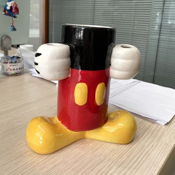Strip Disney Mickey Mouse Dejanje Slika Igrača Mickey Keramični Večnamenski Dekoracijo Penholder Vaza Jedilni Pribor Za Shranjevanje Darilo Dekle
