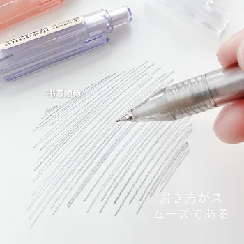 2Pcs Japonski Tiskovine Prosojno Avtomatski Svinčnik za Pisanje 0,5 mm Mehanske Svinčnik Šolske Potrebščine