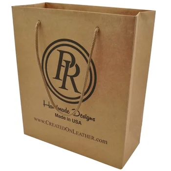 Trgovina nakupovanje kraft rjave papirnate vrečke z ročaji