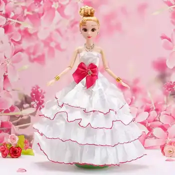 1/6 BJD Punčko Oblačila Moda Bela Princesa Obleko Dolls Obleke za Barbie, Dodatki, Poročni Obleki 11.5