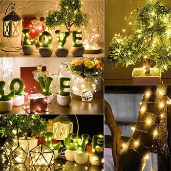 2M 5M 10 M Bakrene Žice LED Niz Luči Počitnice Pravljice Luči Garland Božično Drevo Decor svate DIY Natalne Navidad 2022