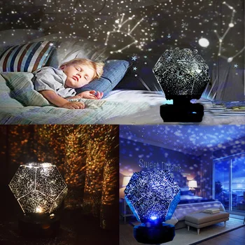 Star Projektor Galaxy Lučka Svetlo Zvezdnato Nebo Noč led Tabela Lite Nočni Nočna strešno Okno Darilo Za Otroke, Otroci