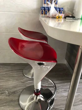 Modni dom dvigalo T-oblikovane footstool swan visoke noge bar vrtljivi stol števec bar blatu bancos par bar sillas par barras