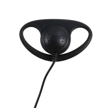 3 5 mm D-shape Walkie Talkie Slušalka Akustični Čepkov Slušalke z Mikrofonom Gospodinjski Prostem Slušalke za dvosmerni Radii
