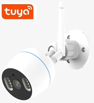 2MP 1080P Tuya APP 4X Zoom, Kovinsko Ohišje Vode-dokaz IP Kamera Bullet AI Humanoid Odkrivanje Home Security Interkom CCTV Monitor