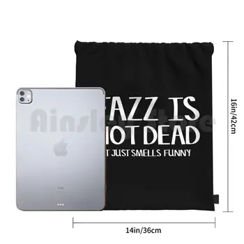 Jazz Ni Mrtev Smešno Glasba Ponudbo Humor Frank Zappa Nahrbtnik Torba Vrvico Jahanje, Plezanje Telovadnice Vrečko Jazz Jazz Ponudbo Glasbe